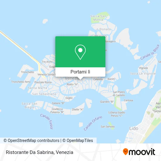 Mappa Ristorante Da Sabrina
