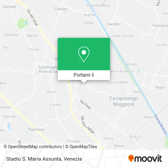 Mappa Stadio S. Maria Assunta