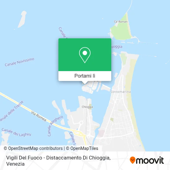 Mappa Vigili Del Fuoco - Distaccamento Di Chioggia