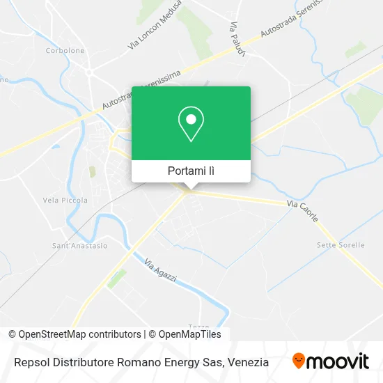 Mappa Repsol Distributore Romano Energy Sas