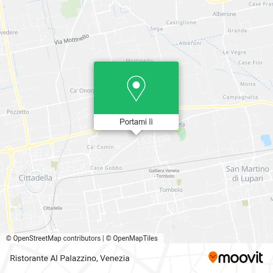 Mappa Ristorante Al Palazzino