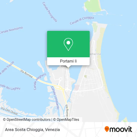 Mappa Area Sosta Chioggia