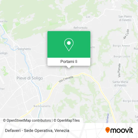 Mappa Defaveri - Sede Operativa
