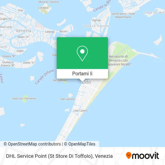 Mappa DHL Service Point (St Store Di Toffolo)