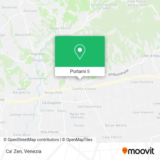 Mappa Ca' Zen