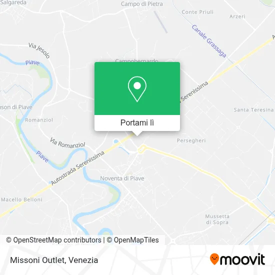 Mappa Missoni Outlet