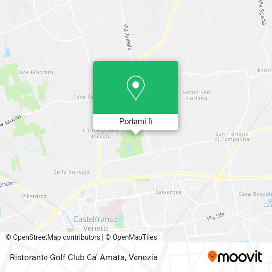 Mappa Ristorante Golf Club Ca' Amata