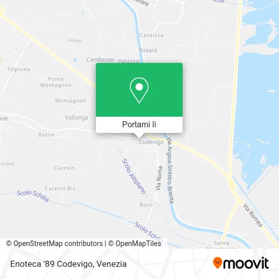 Mappa Enoteca '89 Codevigo