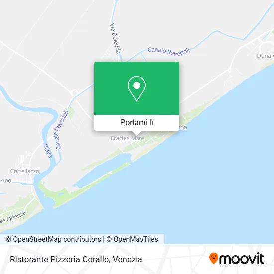 Mappa Ristorante Pizzeria Corallo