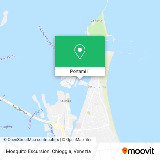 Mappa Mosquito Escursioni Chioggia