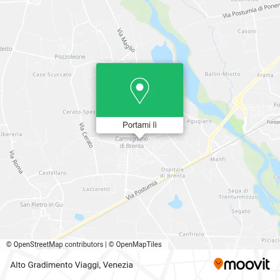 Mappa Alto Gradimento Viaggi