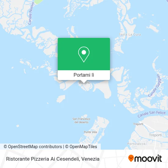 Mappa Ristorante Pizzeria Ai Cesendeli