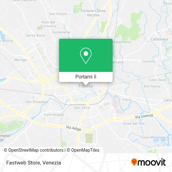 Mappa Fastweb Store