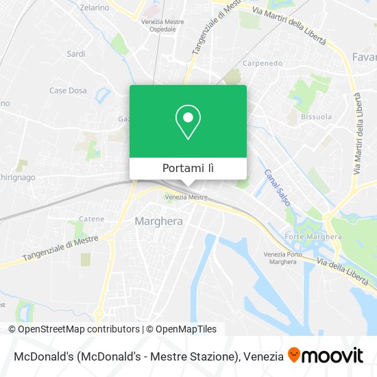 Mappa McDonald's (McDonald's - Mestre Stazione)
