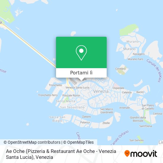 Mappa Ae Oche (Pizzeria & Restaurant Ae Oche - Venezia Santa Lucia)