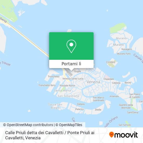 Mappa Calle Priuli detta dei Cavalletti / Ponte Priuli ai Cavalletti