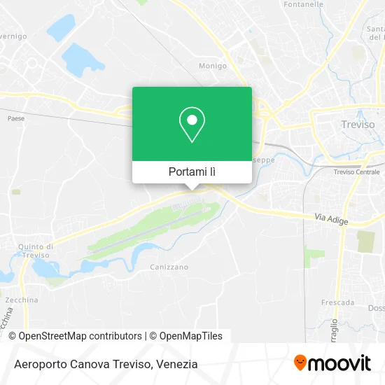 Mappa Aeroporto Canova Treviso