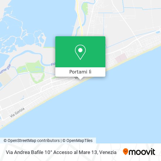 Mappa Via Andrea Bafile 10° Accesso al Mare 13