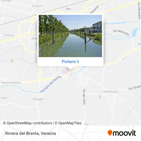 Mappa Riviera del Brenta