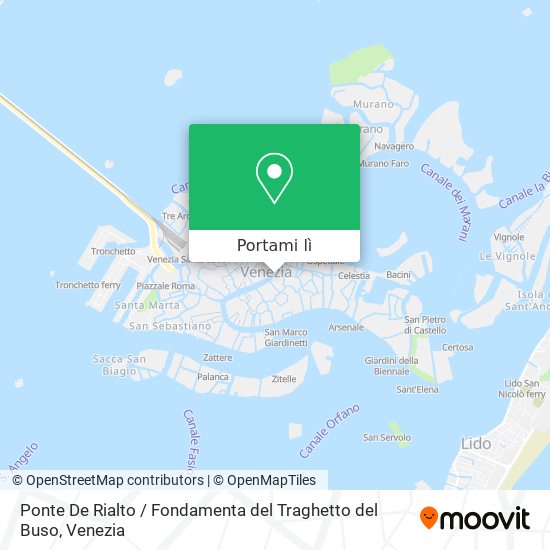 Mappa Ponte De Rialto / Fondamenta del Traghetto del Buso