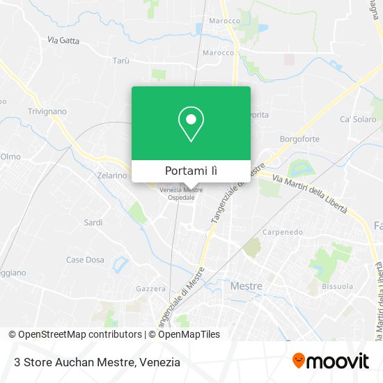 Mappa 3 Store Auchan Mestre