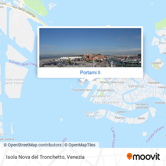Mappa Isola Nova del Tronchetto