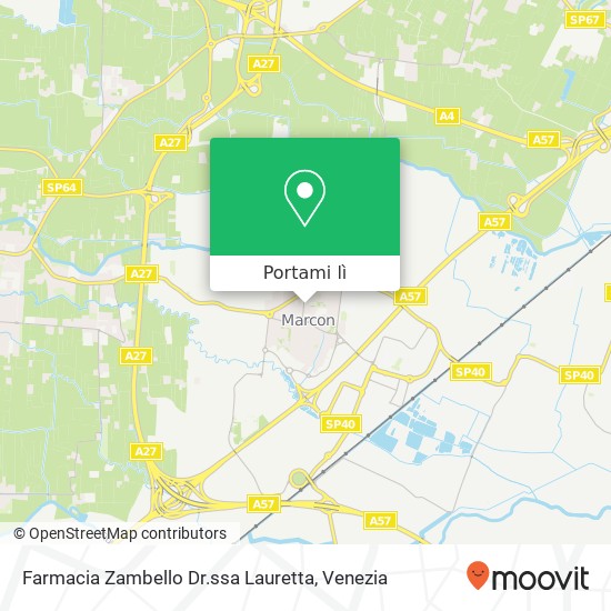 Mappa Farmacia Zambello Dr.ssa Lauretta