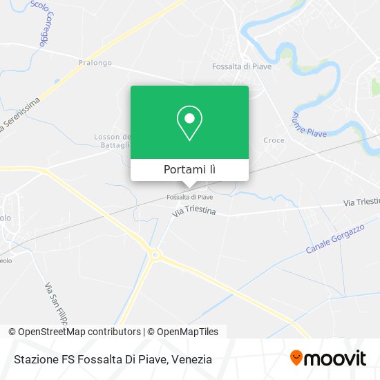 Mappa Stazione FS Fossalta Di Piave