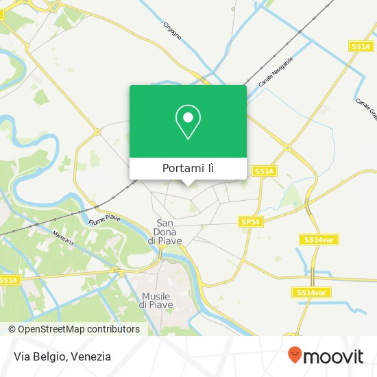 Mappa Via Belgio