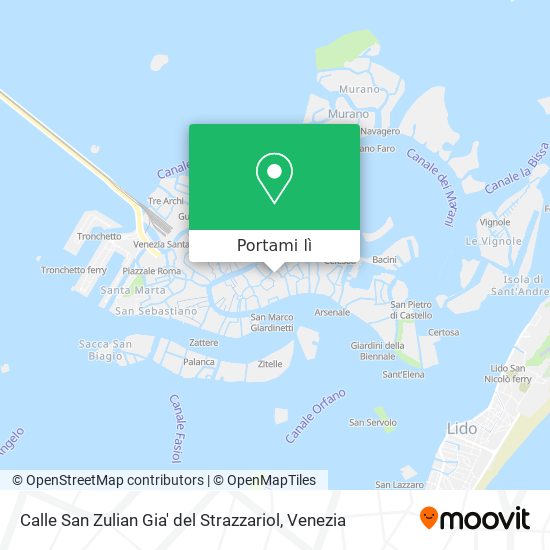 Mappa Calle San Zulian Gia' del Strazzariol