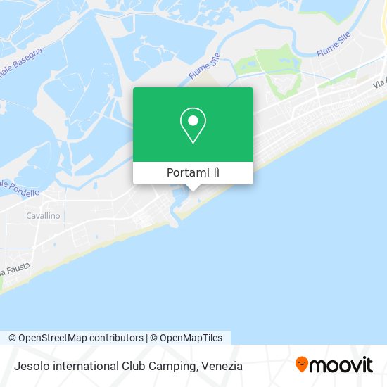 Mappa Jesolo international Club Camping