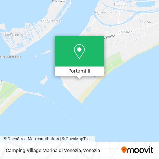 Mappa Camping Village Marina di Venezia