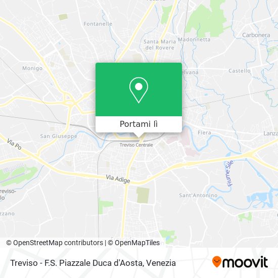 Mappa Treviso - F.S. Piazzale Duca d'Aosta