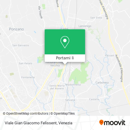 Mappa Viale Gian Giacomo Felissent