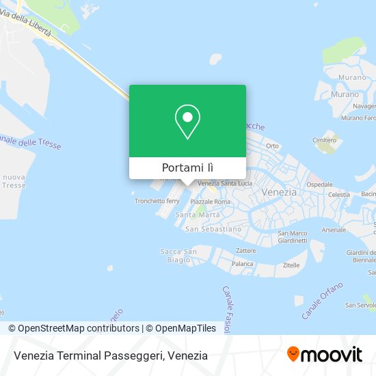 Mappa Venezia Terminal Passeggeri