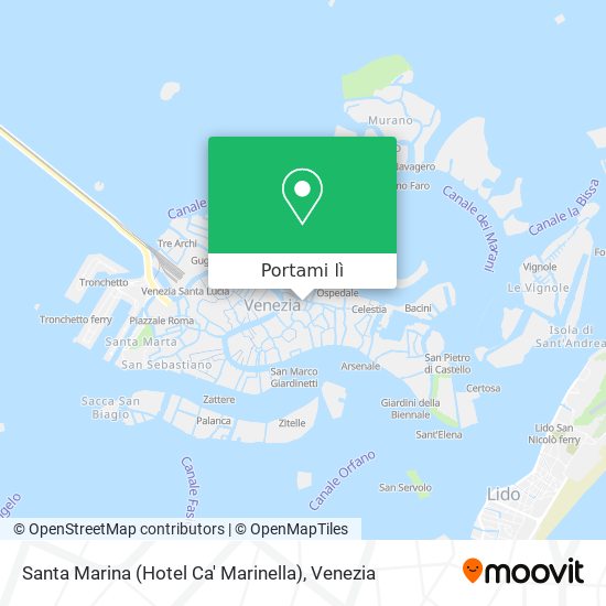 Mappa Santa Marina (Hotel Ca' Marinella)