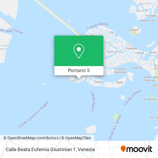 Mappa Calle Beata Eufemia Giustinian 1