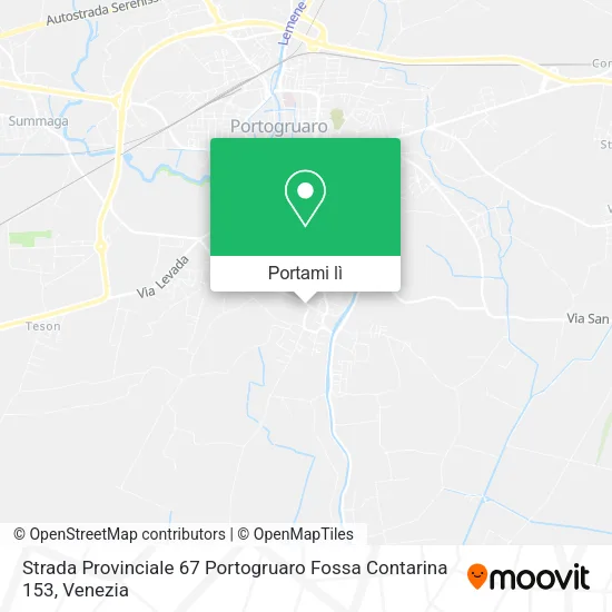 Mappa Strada Provinciale 67 Portogruaro Fossa Contarina 153