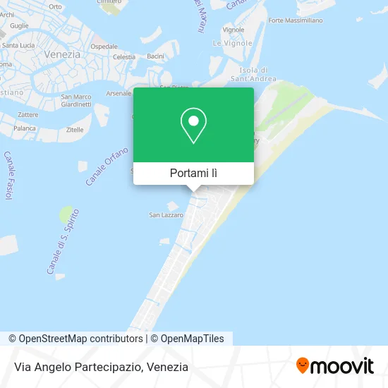 Mappa Via Angelo Partecipazio