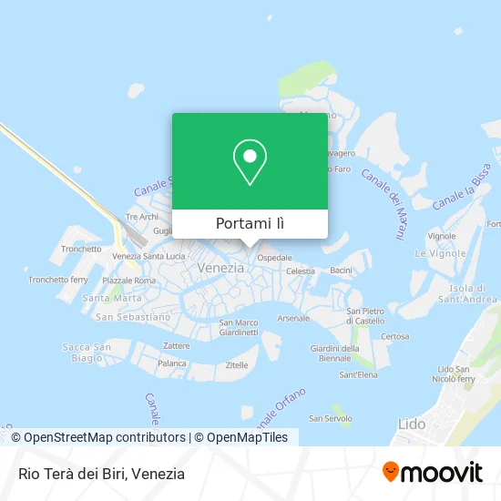 Mappa Rio Terà dei Biri