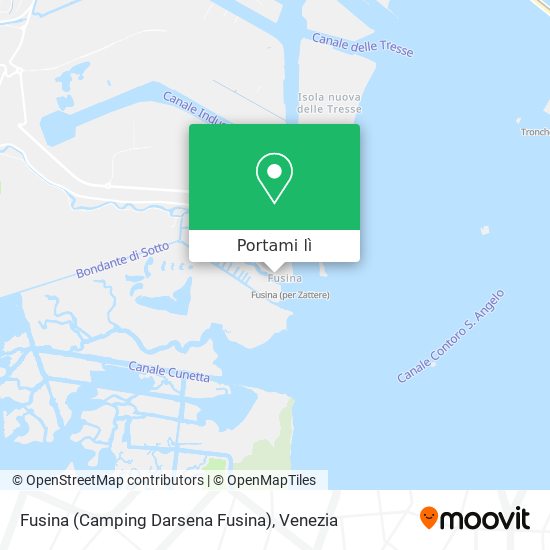 Mappa Fusina (Camping Darsena Fusina)