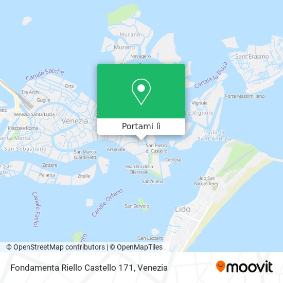 Mappa Fondamenta Riello Castello 171