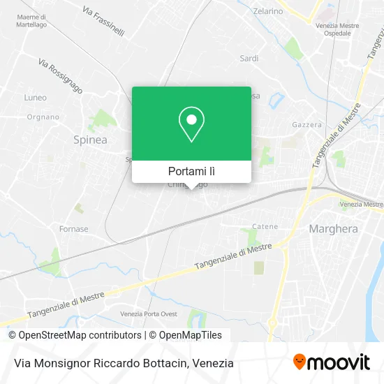 Mappa Via Monsignor Riccardo Bottacin