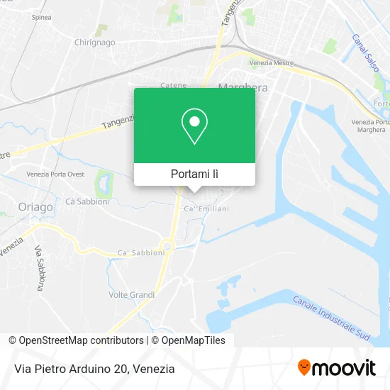 Mappa Via Pietro Arduino  20