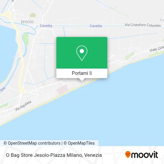 Mappa O Bag Store Jesolo-Piazza Milano