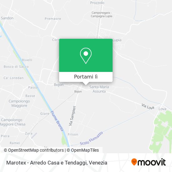 Mappa Marotex - Arredo Casa e Tendaggi
