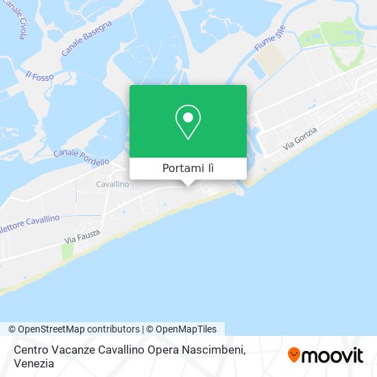 Mappa Centro Vacanze Cavallino Opera Nascimbeni