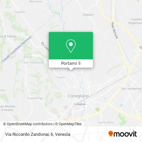 Mappa Via Riccardo Zandonai, 6