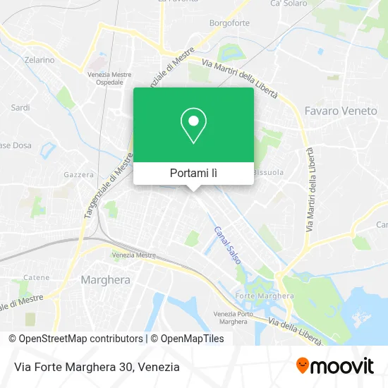 Mappa Via Forte Marghera  30