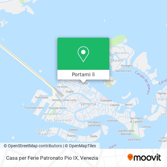 Mappa Casa per Ferie Patronato Pio IX